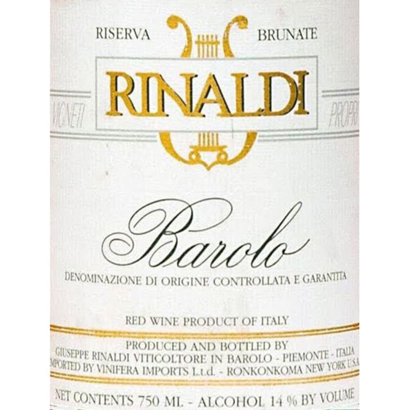1990 Guiseppe Rinaldi Barolo Brunate Reserva