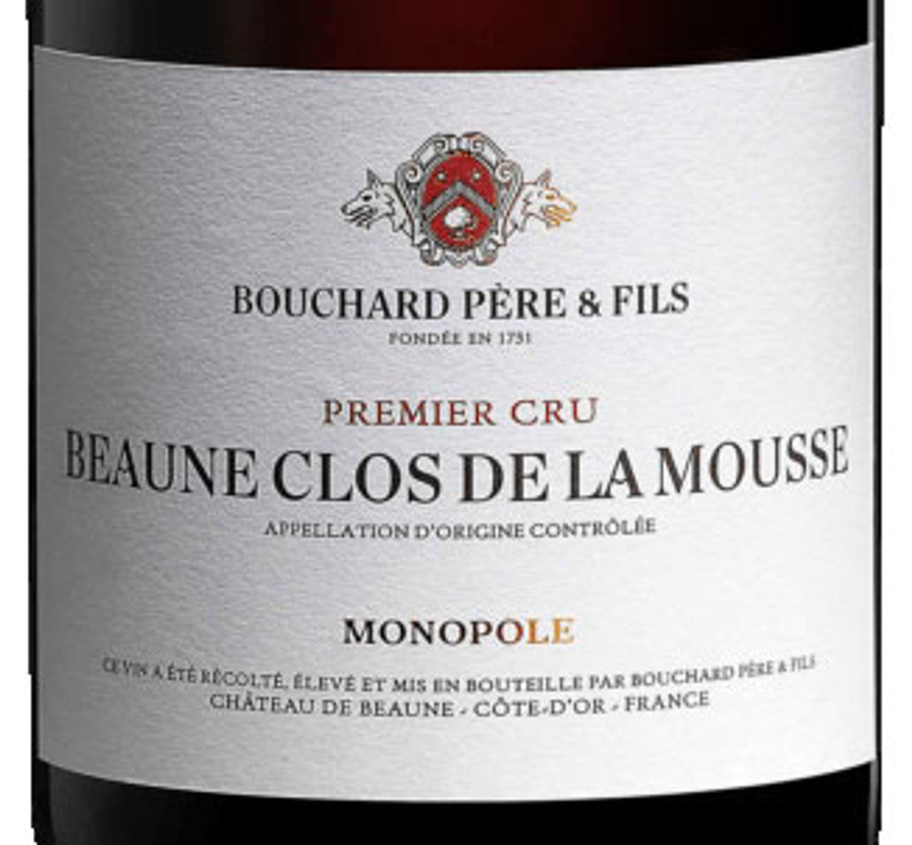2020 Bouchard Beaune Clos De La Mousse 1er Cru