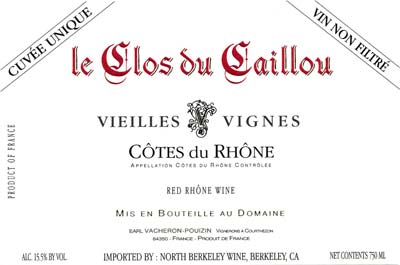 2023 Clos du Caillou Vieilles Vignes Cotes du Rhon