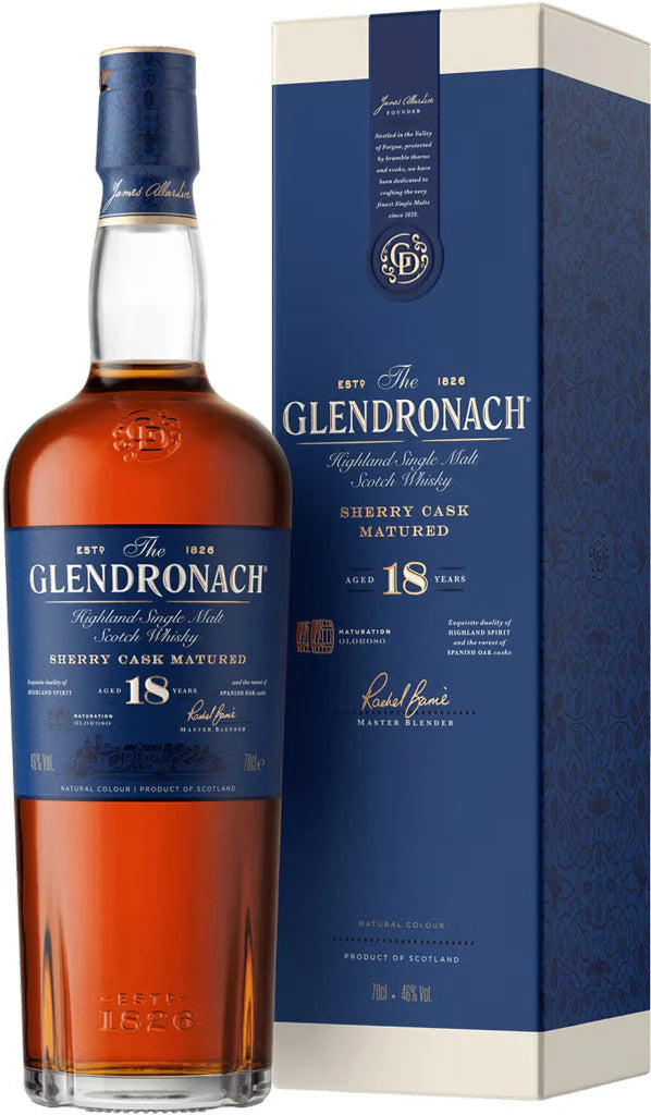Glendronach 18 Year Old Single Malt Whisky