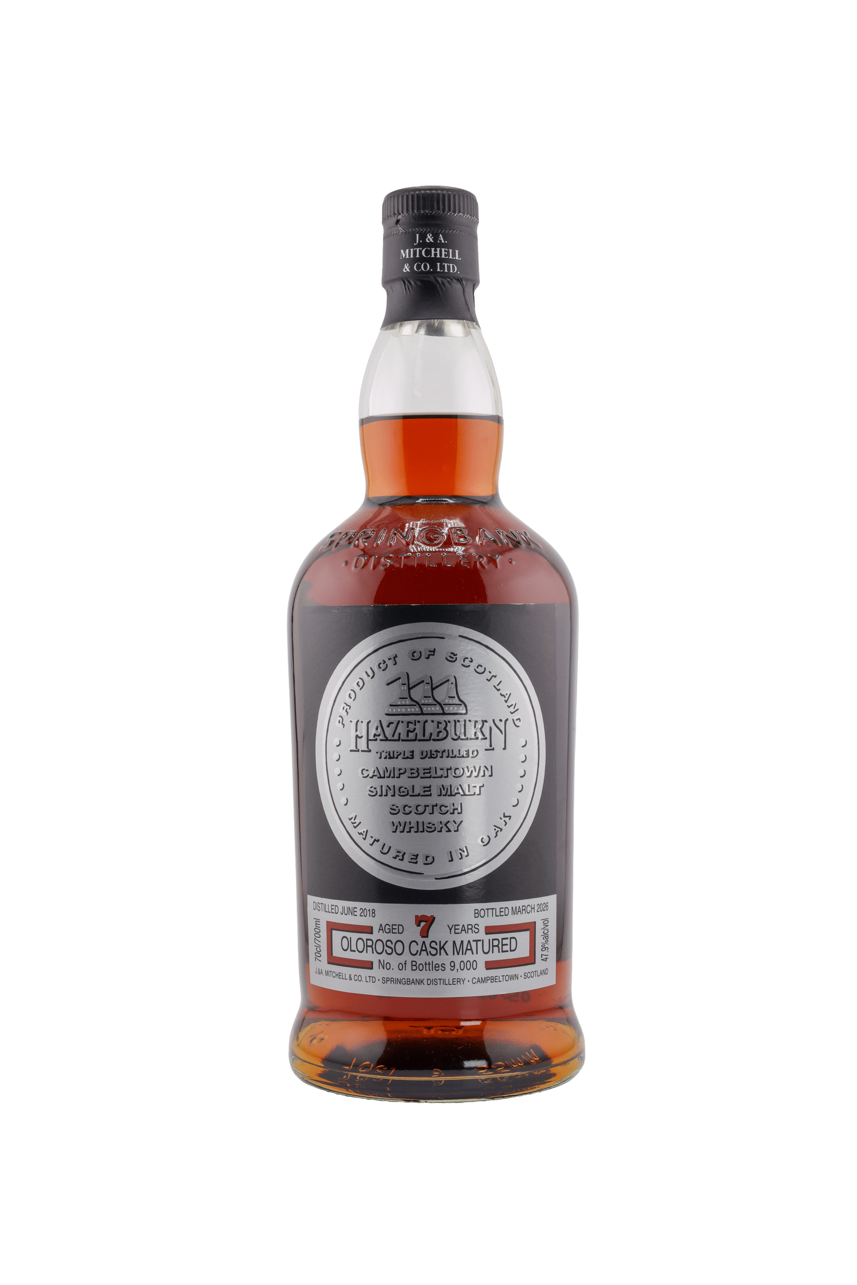 Hazelburn 7 year Oloroso Cask Single Malt Scotch