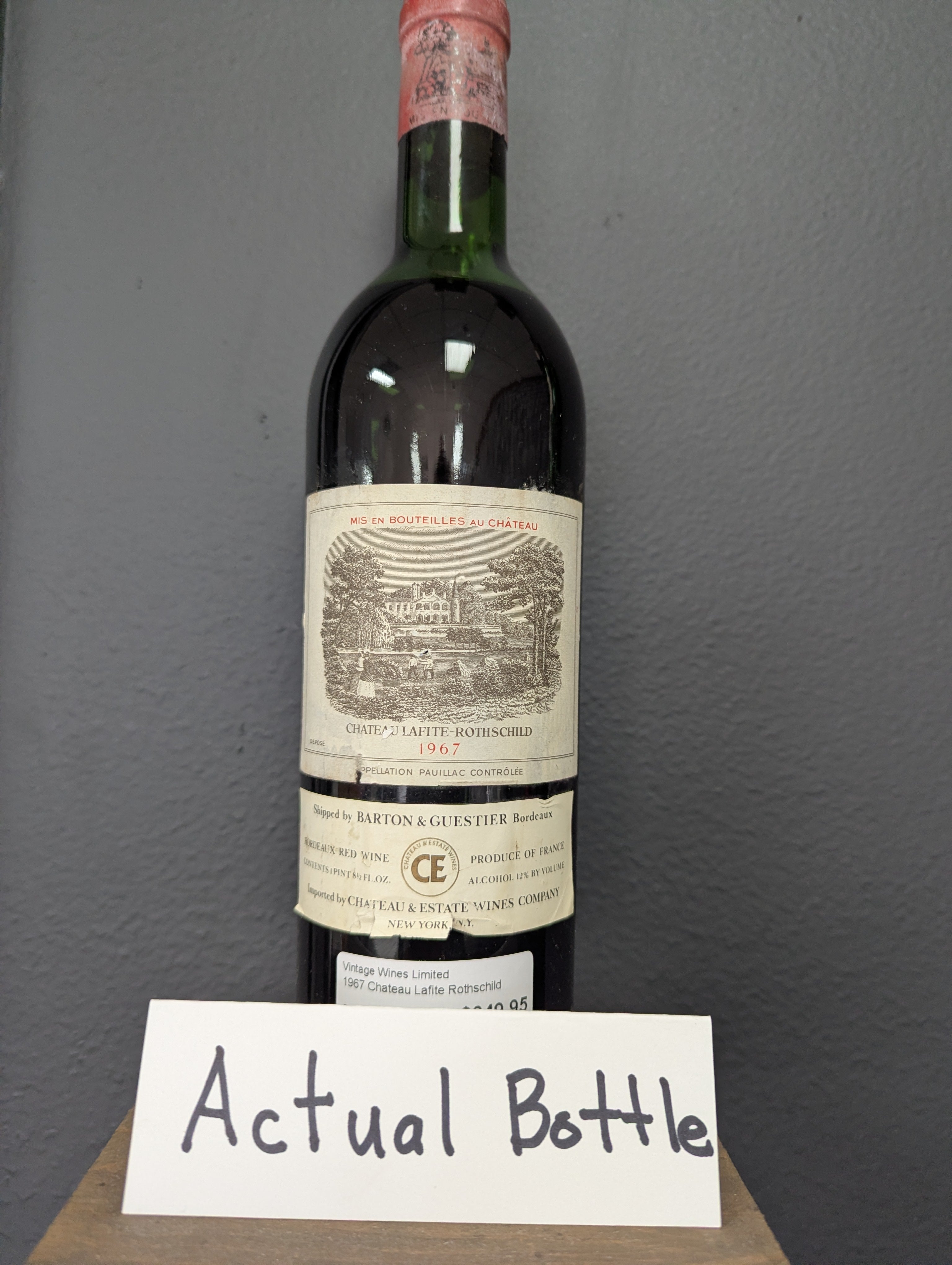 1967 Chateau Lafite Rothschild Upper Shoulder