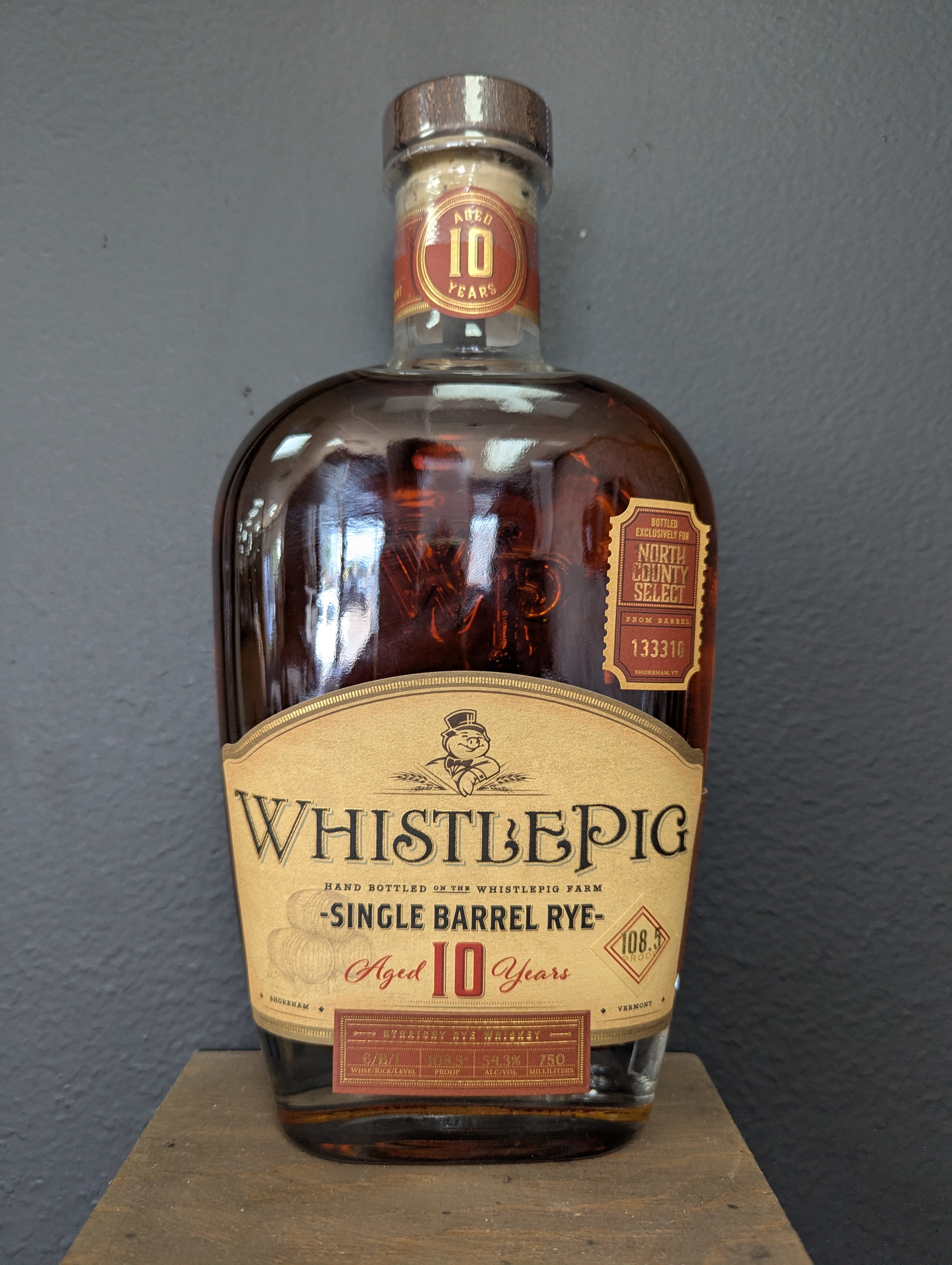 Whistlepig 10 Year Single Barrel Rye, 54.3%