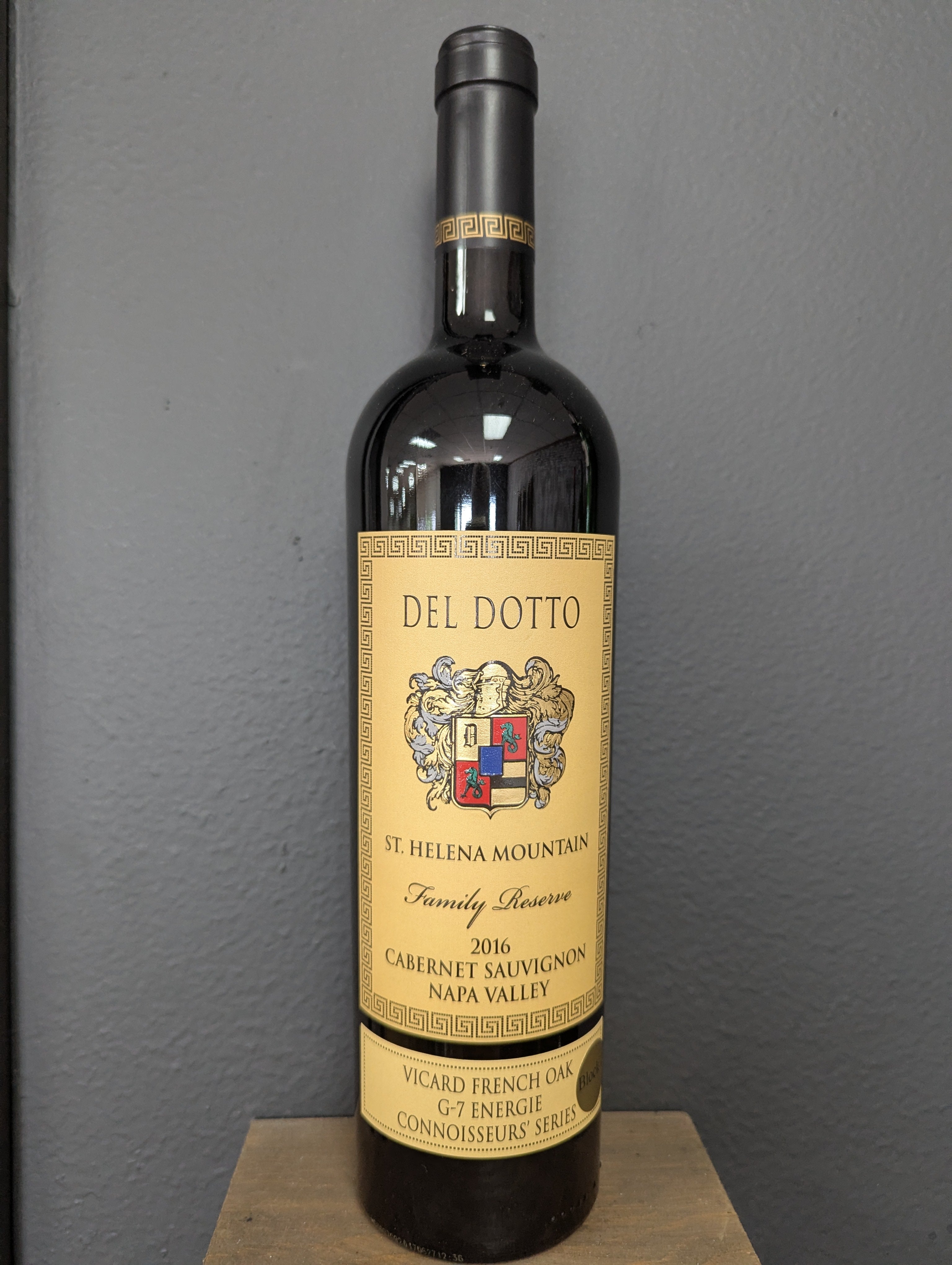 2016 Del Dotto Family Reserve Vicard FO Cabernet.
