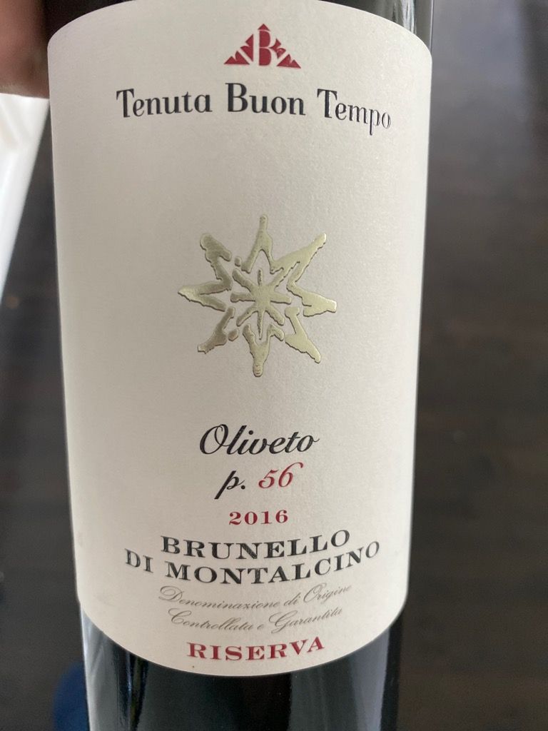 2016 Buon Tempo Brunello di Montalcino Oliveto p56
