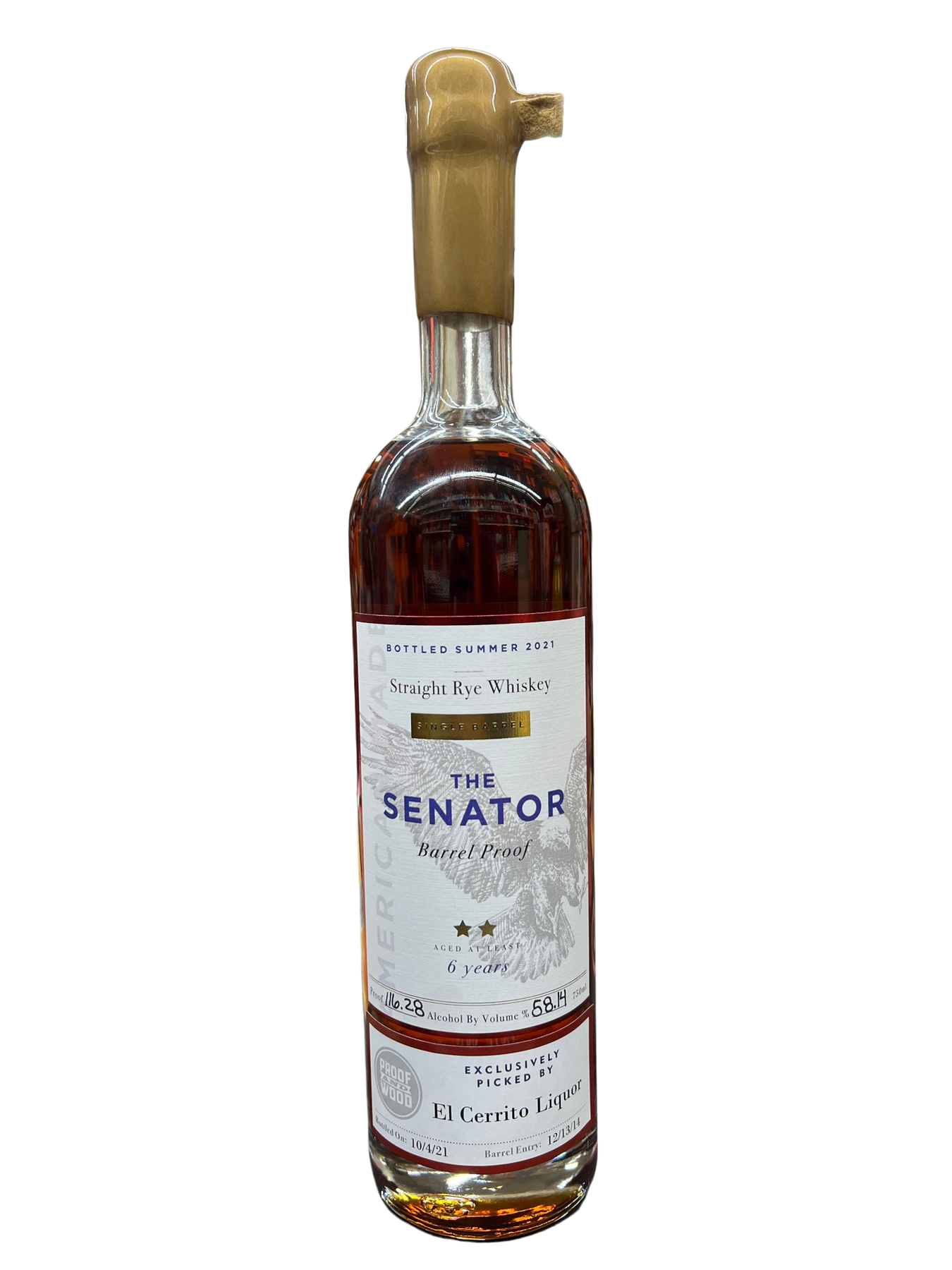 The Senator, Barrel Proof Single Barrel Bourbon