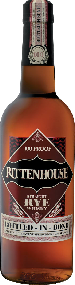 Rittenhouse Rye 100pf, Bottled in Bond
