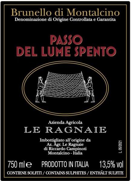 2018 Le Ragnaie Lume Spento Brunello de Montalcino