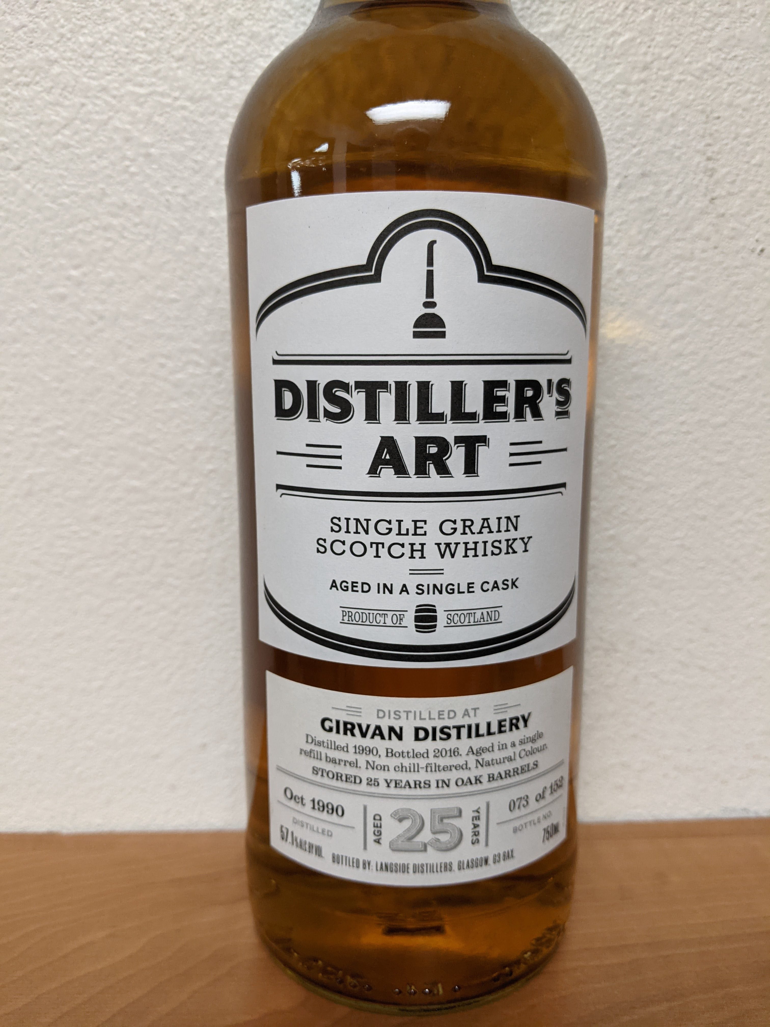 Distiller's Art Girvan 25 Year Single Grain