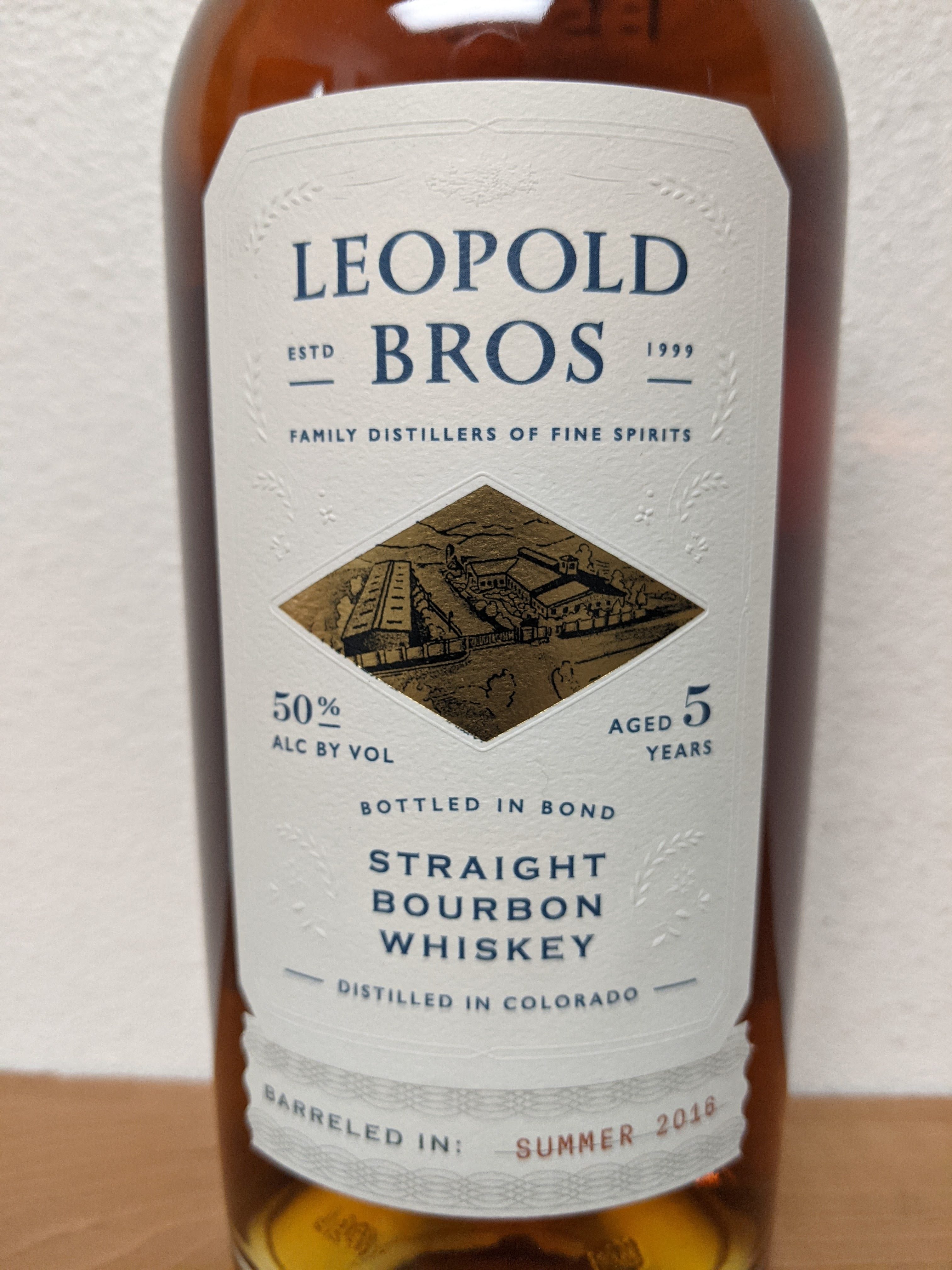 Leopold Bros, 5 Years, Straight Bourbon Whiskey,