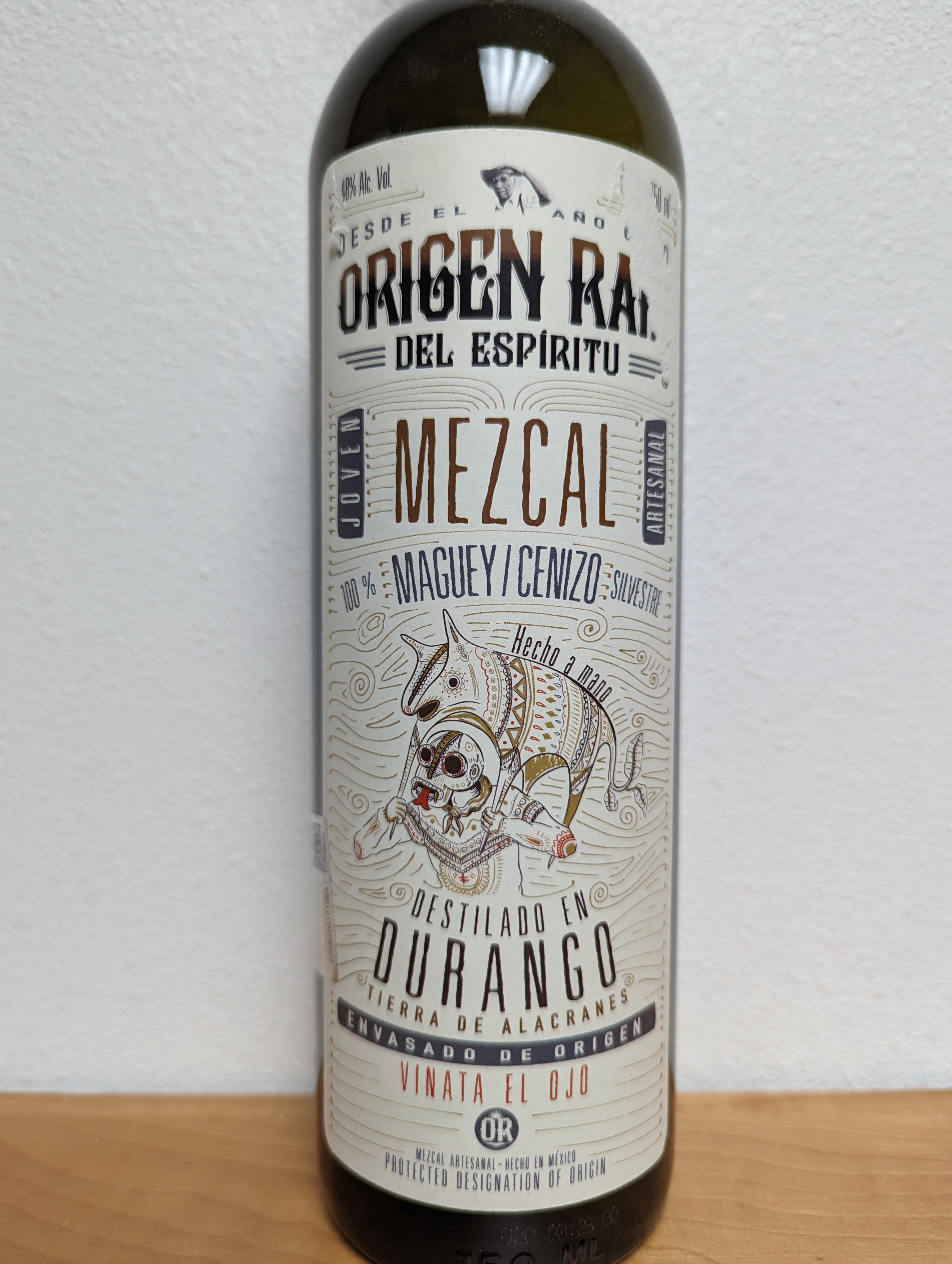 Origen Raiz, Maguey/Cenizo, Mezcal, Durango