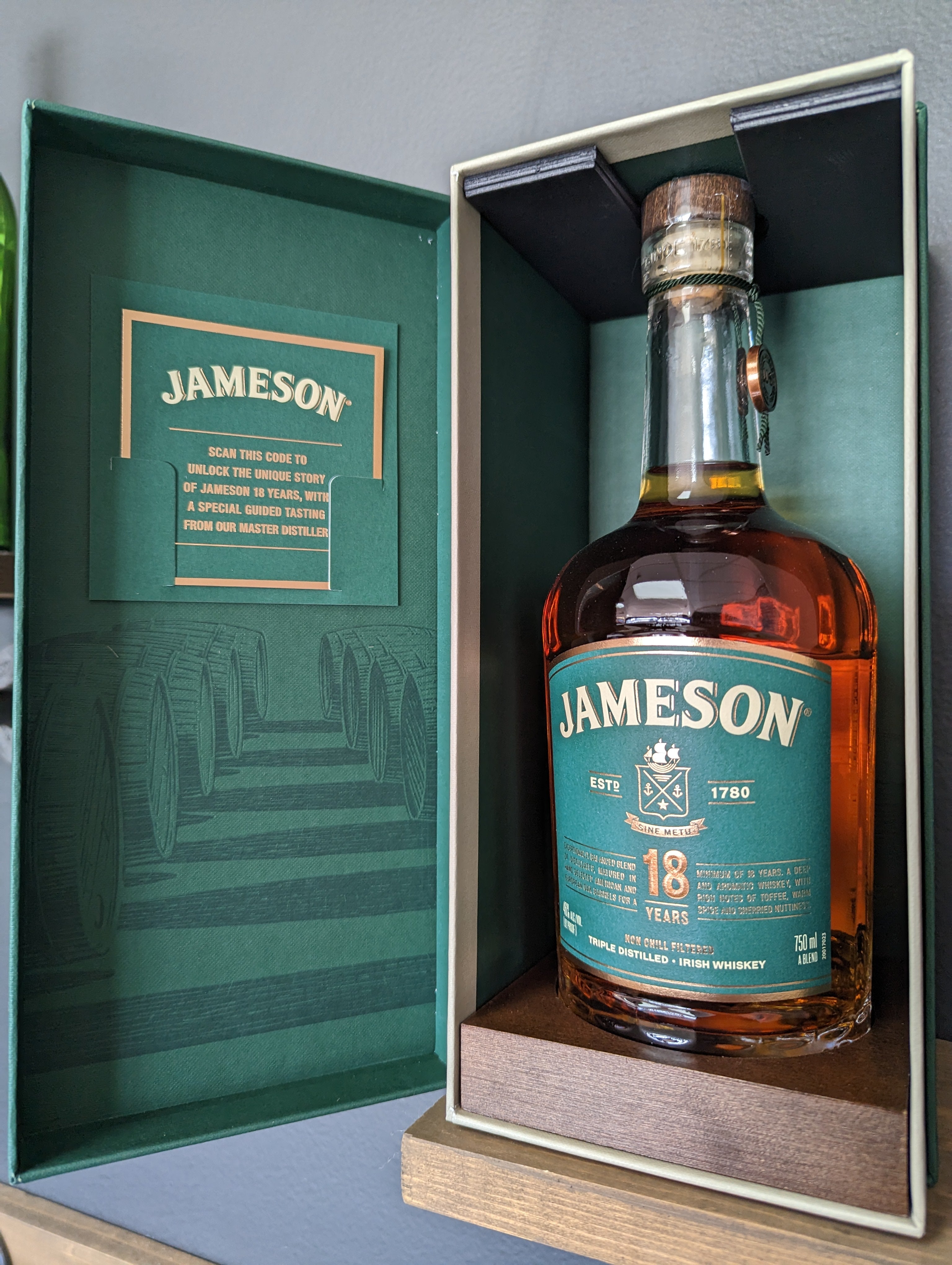 Jameson 18 Year Irish Whiskey