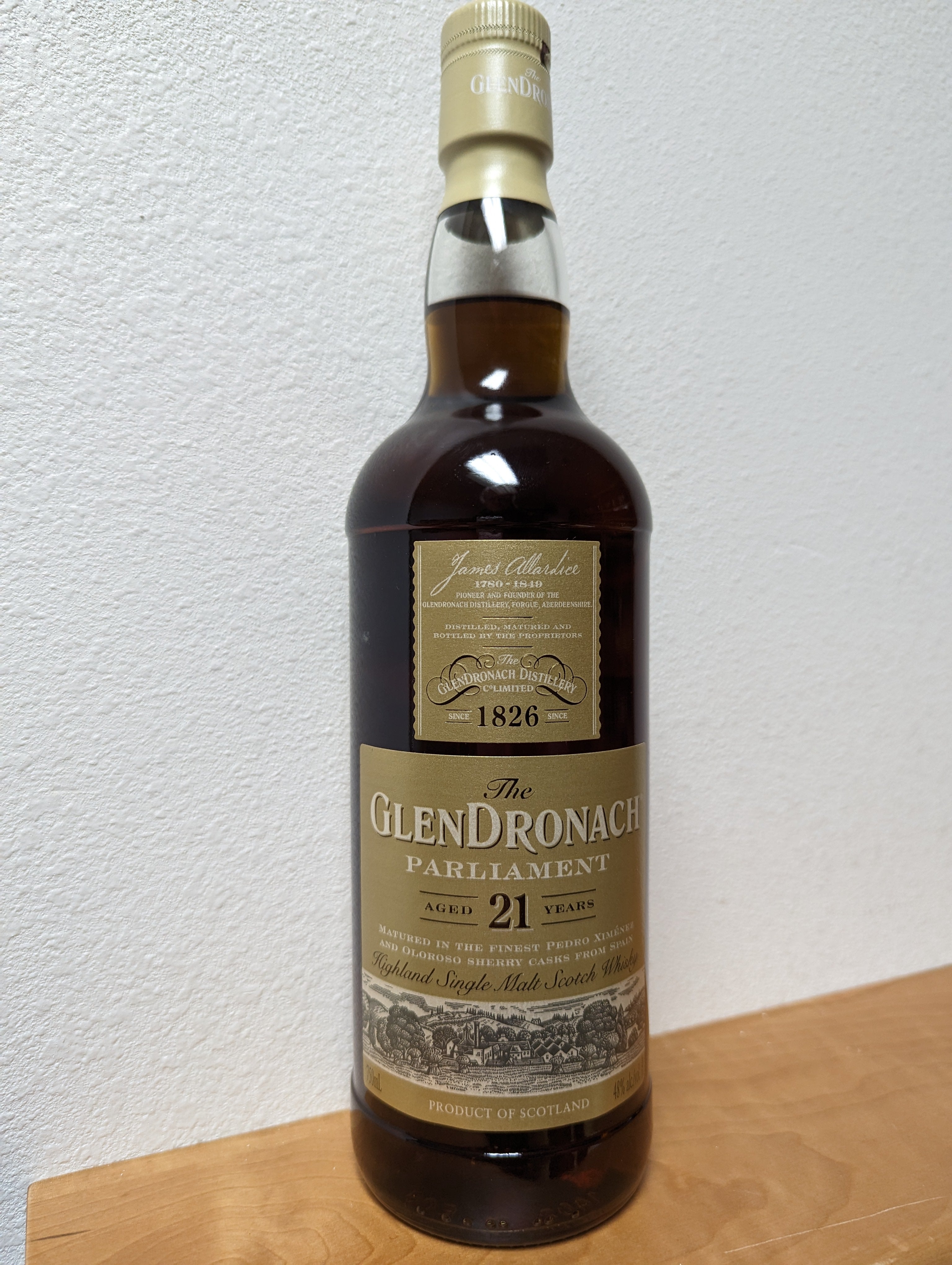 Glendronach 21 Year Parliament Single Malt Whiskey