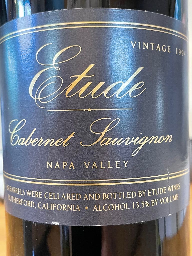 1994 Etude MAG Cabernet Sauvignon, Napa