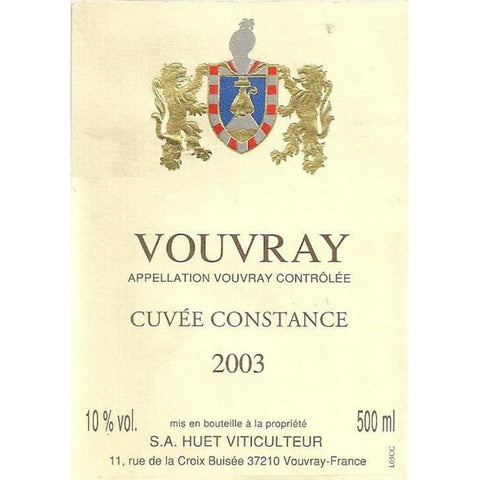 2003 Domaine Huet Vouvray 'Cuvee Constance' Moelle