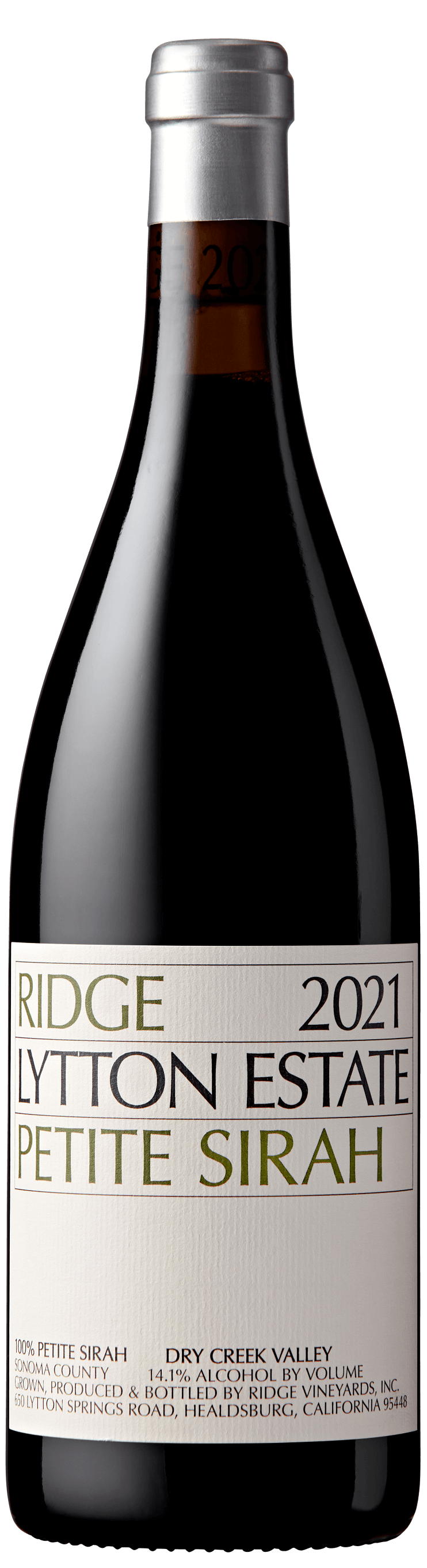 2021 Ridge Petite Sirah Lytton Estate