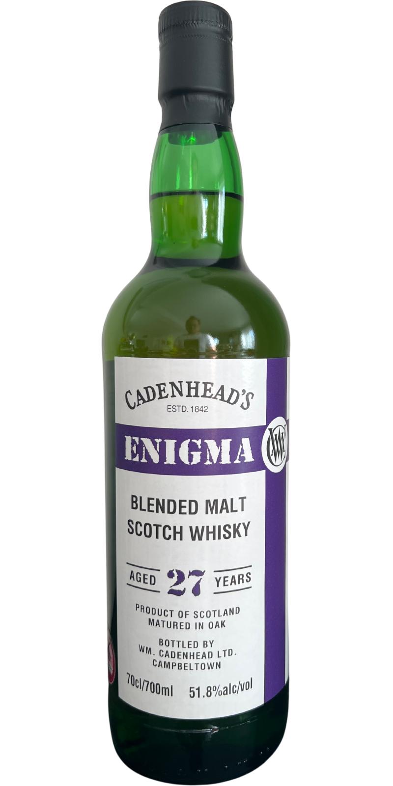 1997 Cadenhead's Enigma 27yr Blended Scotch Whisky