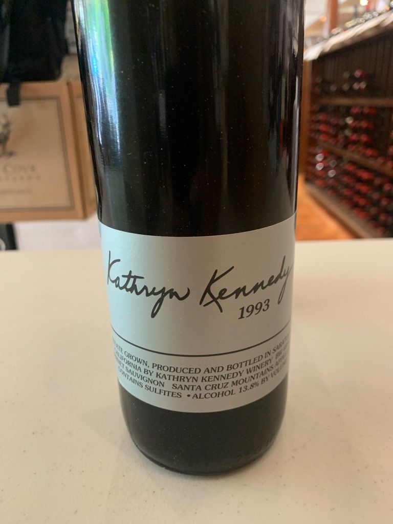 1993 Kathryn Kennedy, Cabernet, Santa Cruz Mtns.