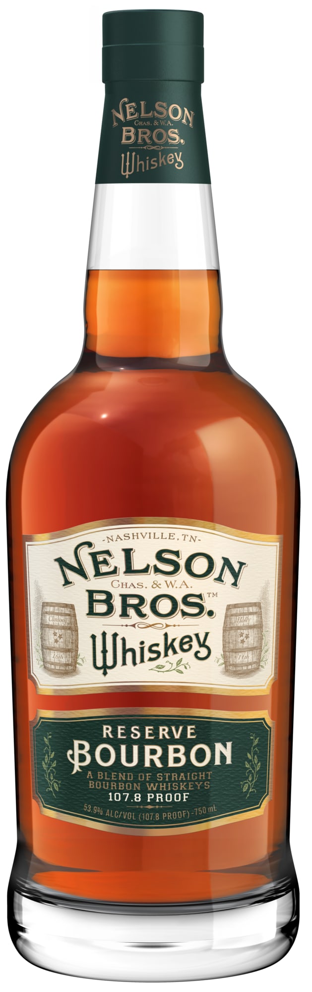 Nelson Bros. Reserve Bourbon Whiskey, 107.8 PF.