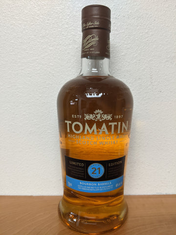 Tomatin, 21 Year Old Bourbon Barrells, Single Malt