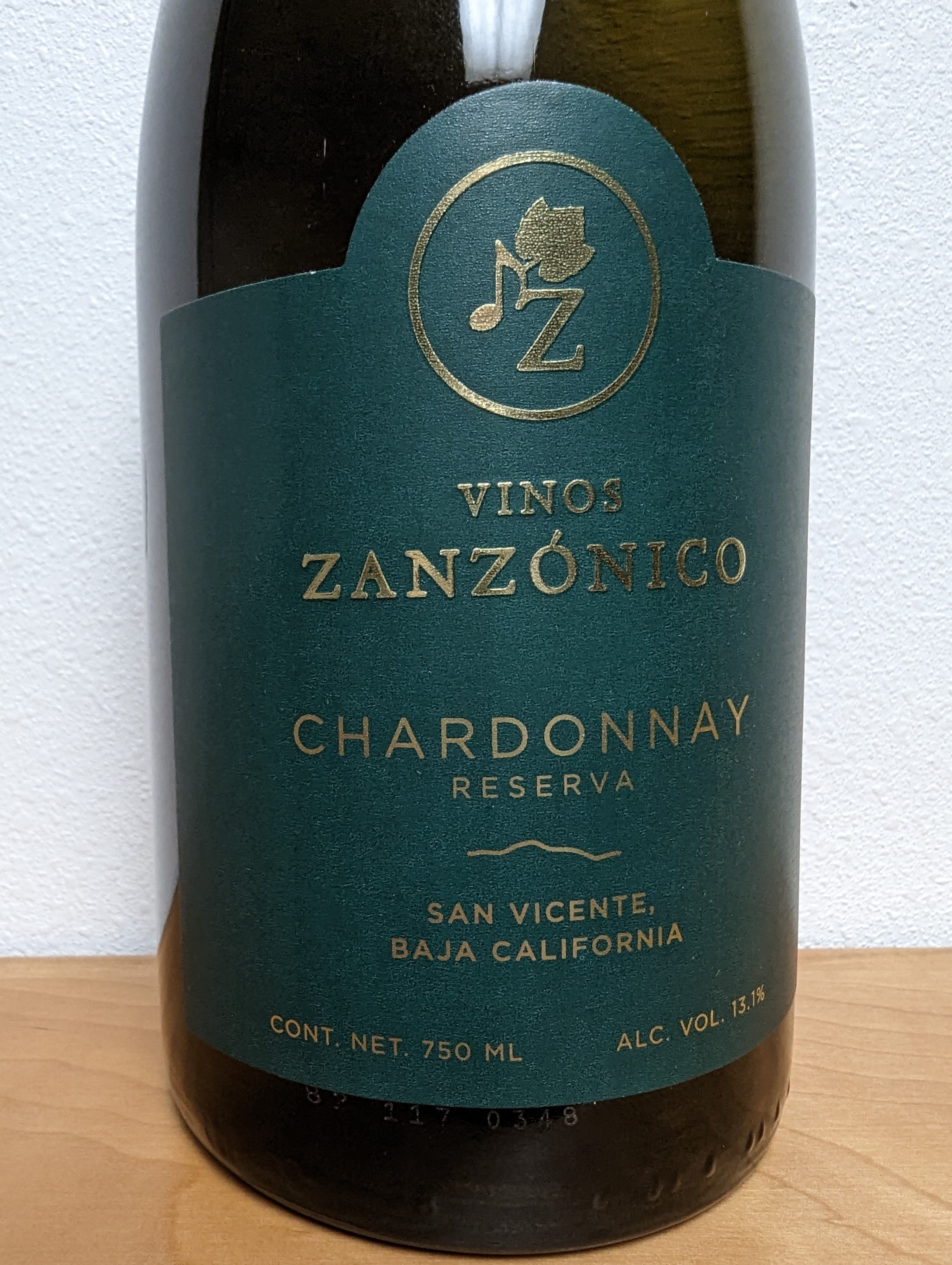 2019  Zanzonico, Chardonnay, Reserva