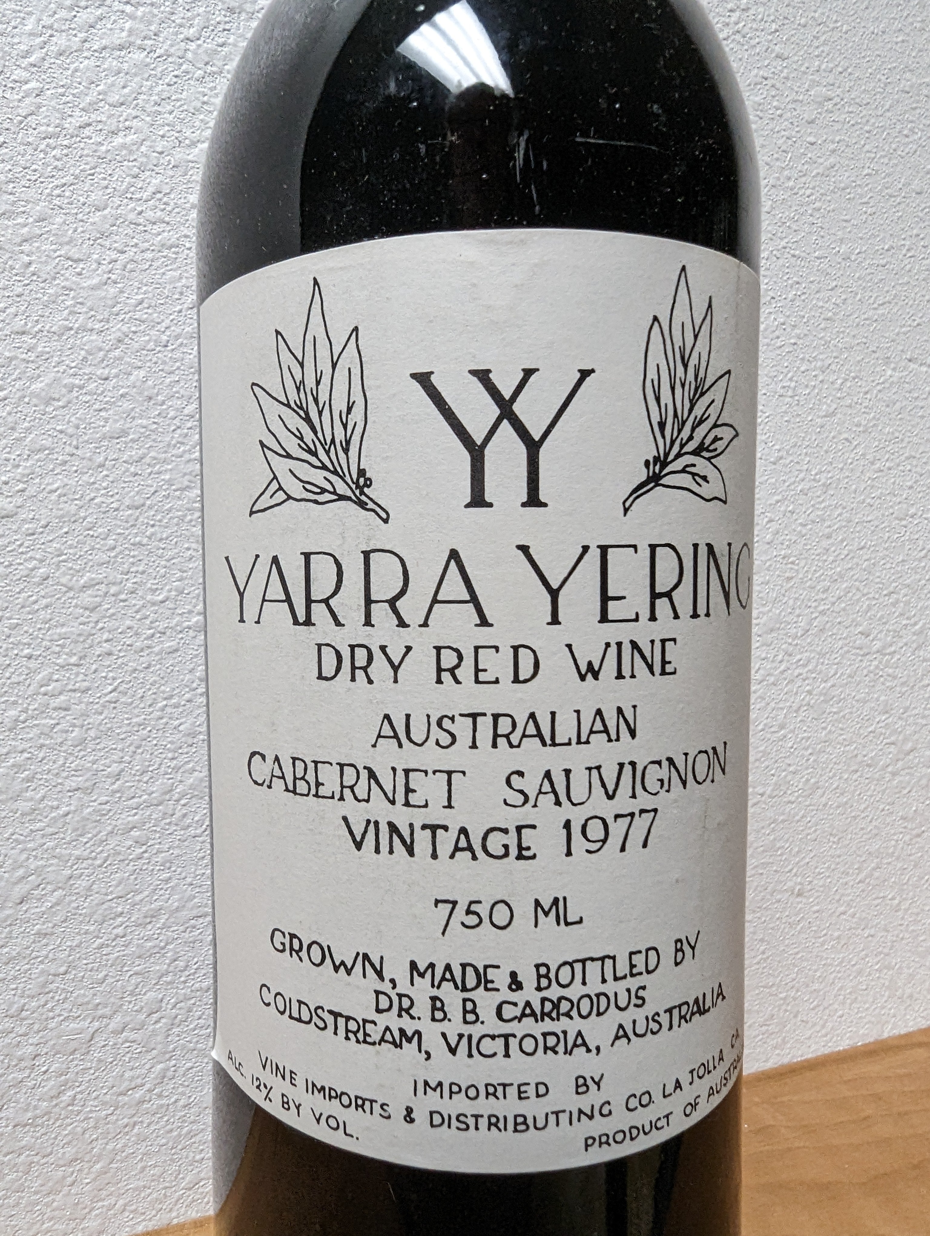 1977 Yarra Yering, Cabernet, Victoria